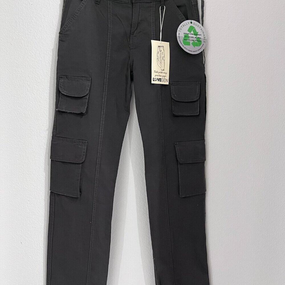 LoveGen Cargo Pants NWT‎ Dark Grey Size 1/26